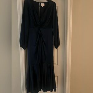 EUC size 8 Cinq a Sept Velda Dress in Peacock Blue